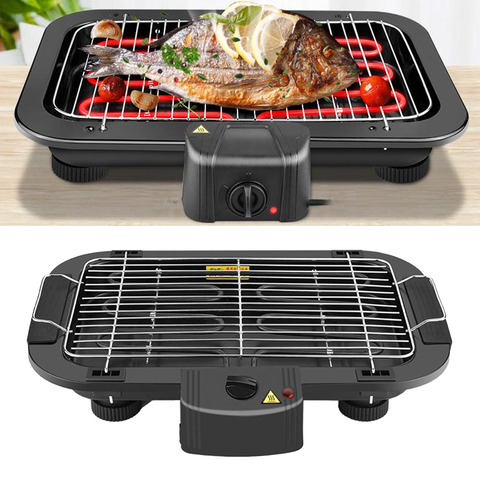 Electric Table Top Grill BBQ Barbecue Garden Camping Cooking Indoor 1300W ► Photo 1/6