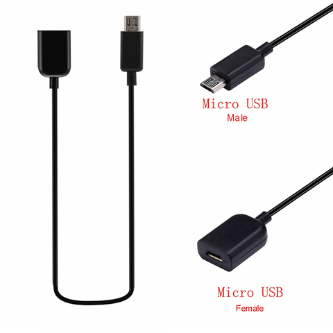 1m Micro USB 2.0 B 5pin Male to Female M/F Extension OTG Cable Support MHL Charging Data Charger Lead Extender With shielding ► Photo 1/5