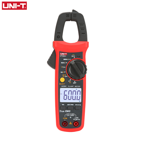 UNI-T UT202A+ UT204+ Digital Clamp Meter AC DC Current 600A Multimeter Voltage Ohm Temp Capacitance Hz NCV Tester Ammeter ► Photo 1/6