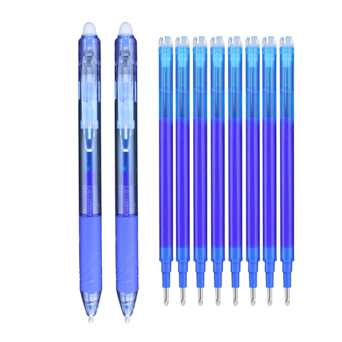 5 Washable And Erasable Gel Pen Refills 0.5 Mm With Magic Handle