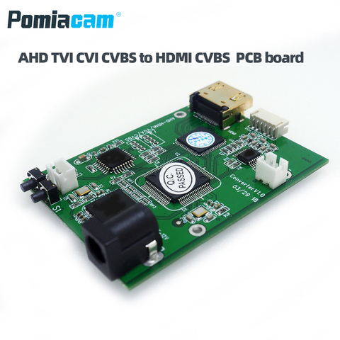 AHD41 AHD TVI CVI CVBS signal to HDMI VGA CVBS signal converter board ► Photo 1/6