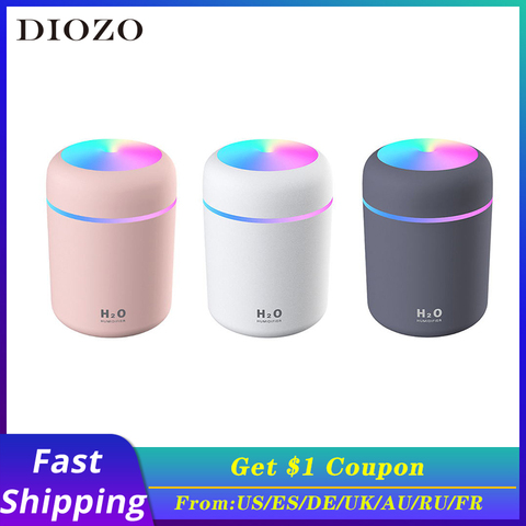 Portable 300ml Humidifier USB Ultrasonic Dazzle Cup Aroma Diffuser Cool Mist Maker Air Humidifier Purifier with Romantic Light ► Photo 1/6