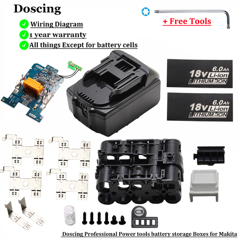 10Pcs Plastic Case Charging Protection Circuit Board PCB for Makita 18v Battery BL1840 BL1850 BL1830 BL1860B LXT 400 ► Photo 1/6