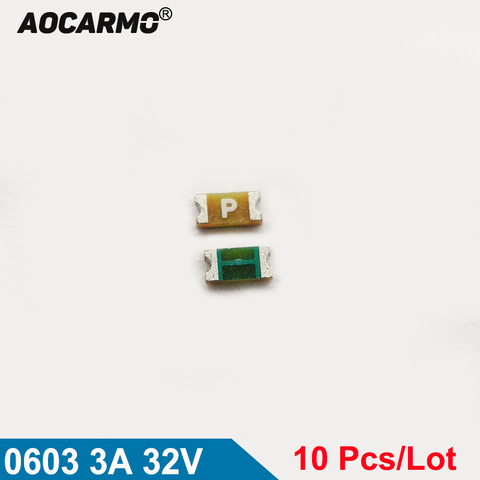 Aocarmo 10Pcs/Lot F9700 0467003 3AMP-32V-467 Blown Disposable Fuse 0603 3A 32V Silk Printing P ► Photo 1/3