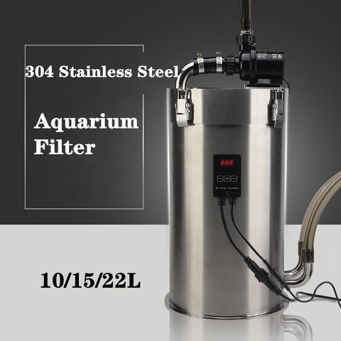 Aquarium Filter Ultra-quiet External Aquarium Filter Bucket Fish tank Grass Tank Stainless Steel Canister Filter ► Photo 1/4