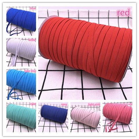 NEW 5yards 7mm Hight-Elastic Bands Spool Sewing Band Flat Elastic Cord Diy Handmade Sewing Crafts ► Photo 1/6