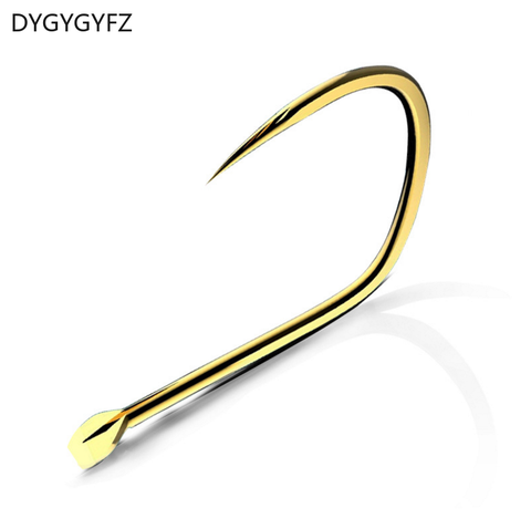 DYGYGYFZ 30 Pcs Horned Goldfish Hook Without Barbs with Blood Trough Hook Athletics Taiwan Fishing Hook ► Photo 1/6