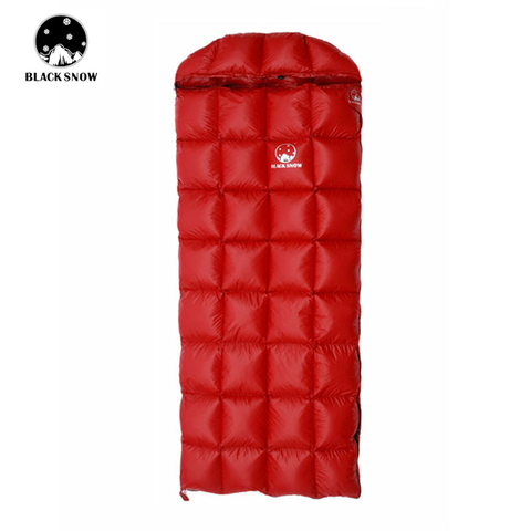 White goose down sleeping bag for Adult,The hat is detachable,Open to serve as a quilt Winter and spring envelope style bag ► Photo 1/6