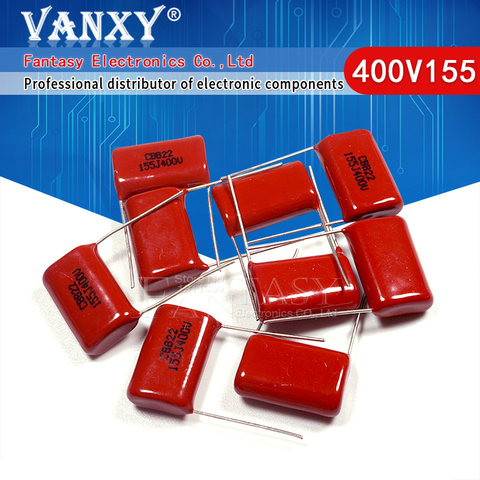 10PCS 400V155J 1.5UF Pitch 20MM 400V 155 1500nf CBB Polypropylene film capacitor ► Photo 1/6