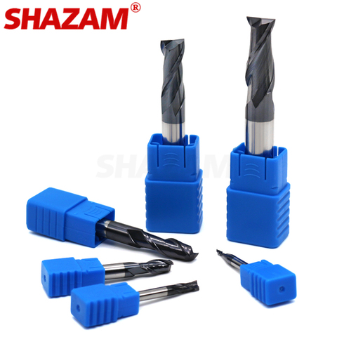 Milling Cutter Alloy Coating Tungsten Steel Cnc Maching 2 Blade Endmills Wholesale Top Milling Cutter Kit Milling Machine Tools ► Photo 1/5
