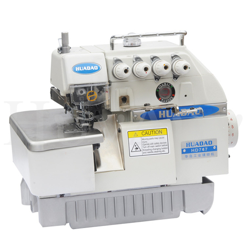 747 Four thread overlock sewing machine overlocking machine overlocking machine electric industrial sewing machine household ► Photo 1/5