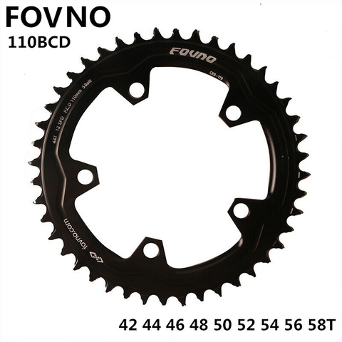 DECKAS FOVNO 110BCD Crown Chainring Narrow Wide Round Chain Ring 42T 44T 46T 48T 50T 52T 54T 56T 58T Sprocket  Chainwheel ► Photo 1/5