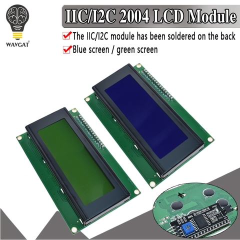 IIC/I2C/TWI 2004 Serial Blue Green Backlight LCD Module for Arduino UNO R3  MEGA2560 20 X 4 LCD2004 - Price history & Review, AliExpress Seller -  WAVGAT Official Store