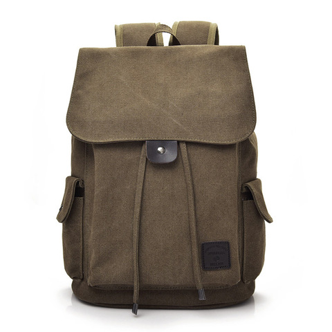 Fashion trend men backpack Unisex casual canvas travel shoulder bag high school college student school bag ► Photo 1/5