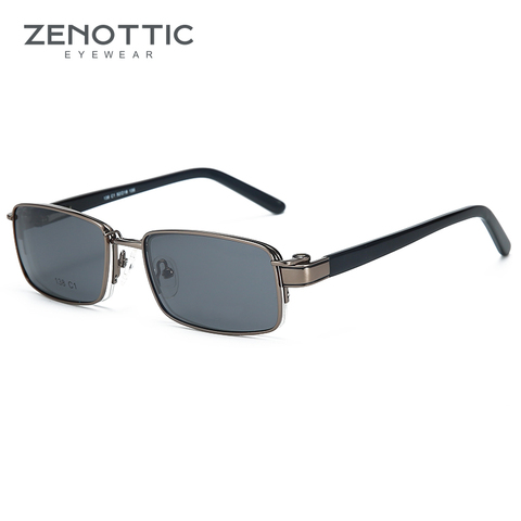 ZENOTTIC Steampunk Clip On Sunglasses Men Square Metal Sun Glasses Women Retro Flip Square 2 In 1 Magnet Polarized Sunglasses ► Photo 1/6