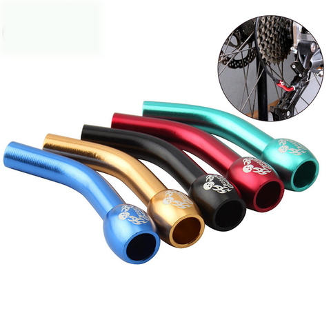 1PC Road Mountain Bike Rear Derailleur Duct Extension Tube Aluminum Alloy Bent Pipe Derail Line Tube Foldable Bicycle Parts ► Photo 1/6