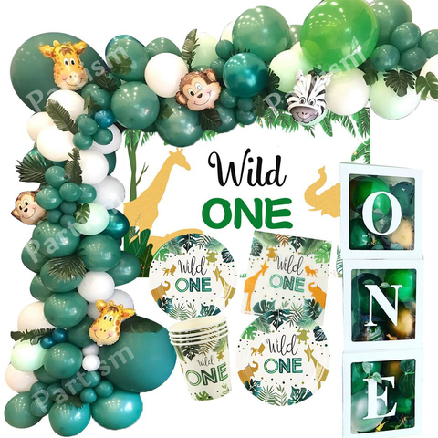 New Wild One Birthday Party Balloons Jungle Safari Party Forest Decoration Kids First 1st Birthday Safari Jungle Party Supplies Price History Review Aliexpress Seller Party Decoration Collecting Store Alitools Io