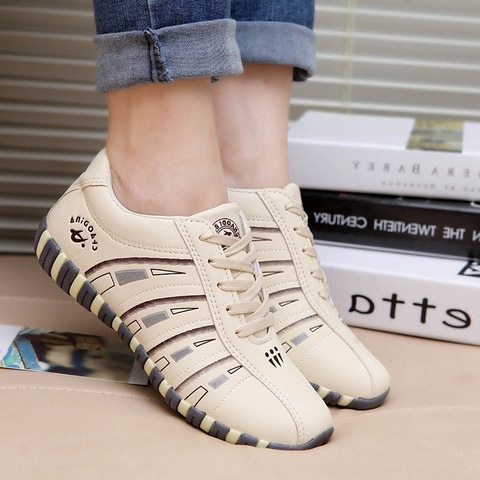 2022Spring And Autumn Women's Shoes Flat Sole Board Shoes Women's Comfortable Students' Breathable Outdoor Shoes Casual Shoes ► Photo 1/6