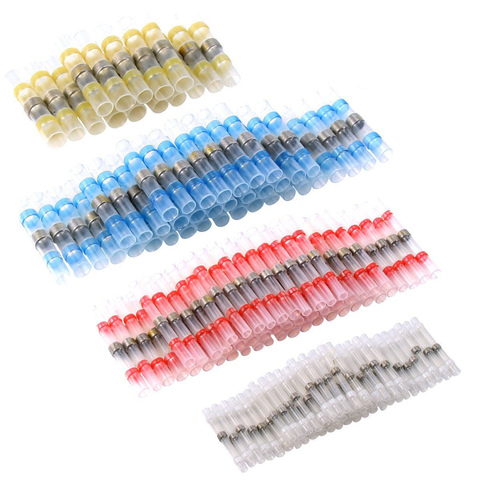 10/25/50PCS AWG 10-26 Waterproof Solder Seal Sleeve Splice Terminals Heat Shrink Electrical Wire Butt Connectors Marine ► Photo 1/6