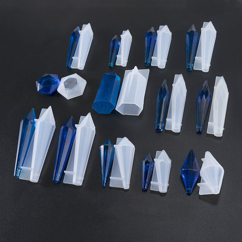 Quartz Shard Silicone Mold Crystal Point Mould  Epoxy Resin Pendant UV Resin Craft Supplies UV Resin Epoxy Mold DIY Jewelry 1PC ► Photo 1/6