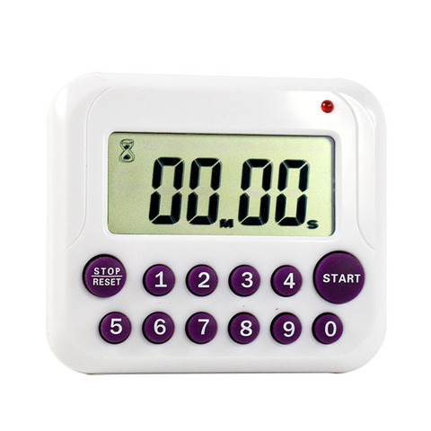 Digitale Electrical Time Timer LCD School Sports Kitchen Cooking 12 Key Count Down Up Stopcontact Magnetic Coffee Alarm Clock ► Photo 1/6