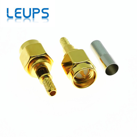 10PCS SMA Male Plug Center With Window Crimp RG174 RG316 LMR100 Cable RF Connector ► Photo 1/3