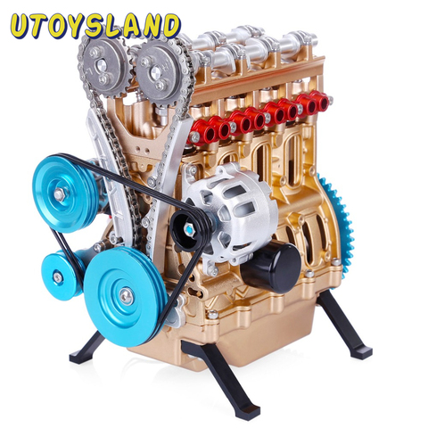 All-Metal Car Mini Assemble Inline Four-Cylinder Car Engine Model Toys Model Kits Puzzle Toys For Adult Splicing Hobby Building ► Photo 1/6