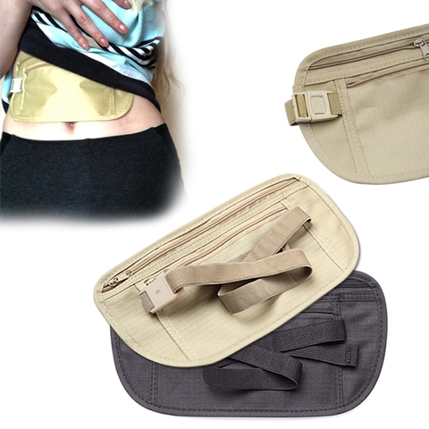 HOT Invisible Travel Waist Packs Waist Pouch for Passport Money Belt Bag Hidden Security Wallet Gifts ► Photo 1/6