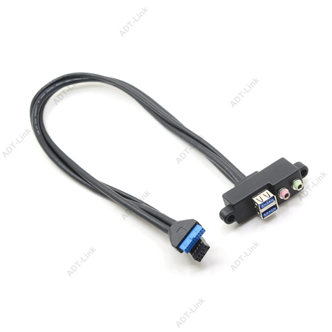 Rå Øl Signal Internal USB 3.0 PCI Cable Motherboard Connection 2 Port USB3.0 20P To  2*AF+audio3.5mm Baffle Cable PCI - Price history & Review | AliExpress  Seller - Shenzhen E-Unlimited Technology Co., Ltd. | Alitools.io