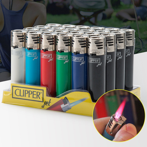 Original Clipper Jet Lighter Straight Flame Gasoline Butane Smoking Lighter Inflatable Portable Windproof Lighter Can wholesale ► Photo 1/6