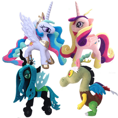 30-33cm Horse Eevee Unicorn Princess Luna Queen Chrysalis Cute Plush Stuffed Pp Cotton Toy Soft Anime Doll Birthday Gift ► Photo 1/5