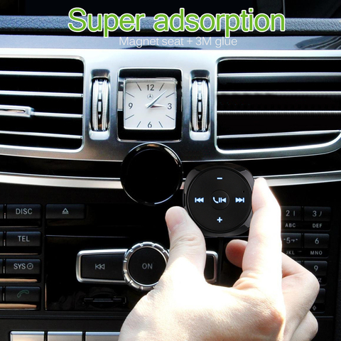 Wireless Bluetooth Car Steering Wheel Music Play Receiver Remote Control