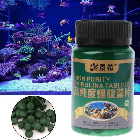 High Purity Spirulina Tablets Fish Shrimp Food for Aquarium Fish Pill Algae Supplies ► Photo 1/5