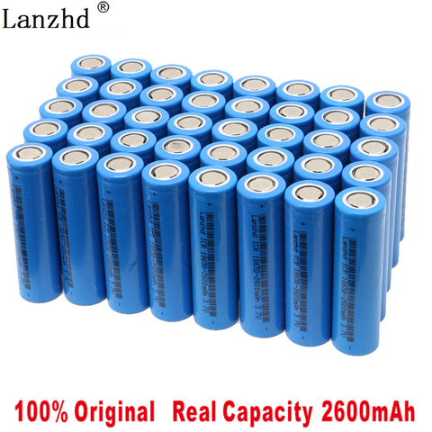 40PCS 18650 Rechargeable battery 18650 lithium 3.7V ICR18650 2600mAh Li lon Batteries Li-lon 26F Rechargeable 2022 NEW Battery ► Photo 1/6