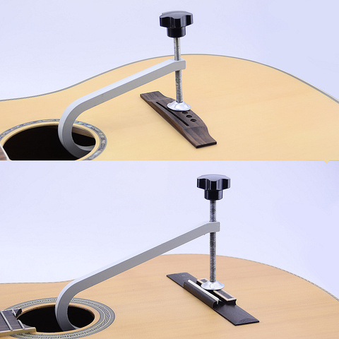 Acoustic Guitar Bridge Clamp / Cast Steel Deep Throat Clamp / Deep Reach C-Clamp Guitar Repair Tool ► Photo 1/6