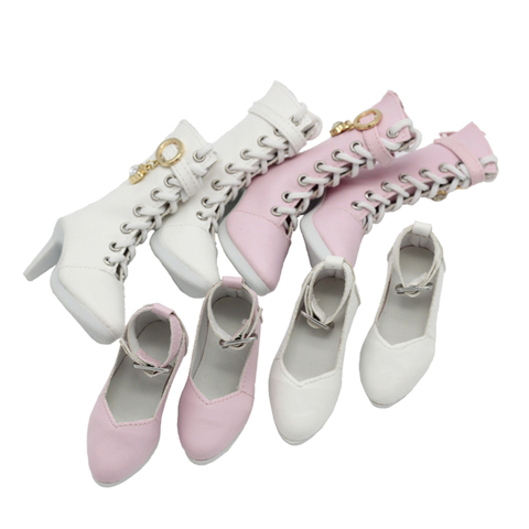 60cm Doll Princess Shoes - Long Boots with Lace high Shoes Doll Dress Up Accessories toys ► Photo 1/6