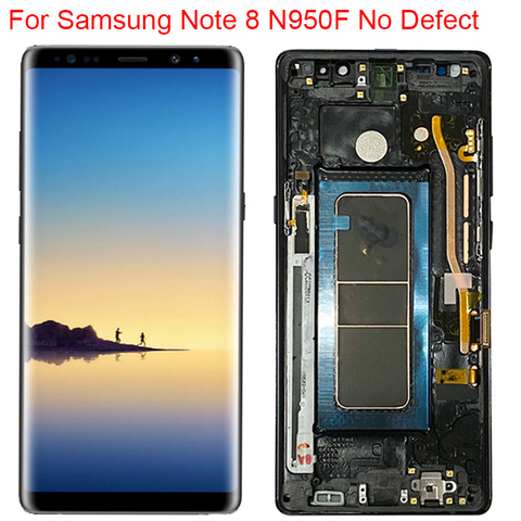 New Original N950F LCD For Samsung Galaxy Note 8 Display With Frame Super AMOLED Note 8 SM-N950A N950U LCD Touch Screen Parts ► Photo 1/6