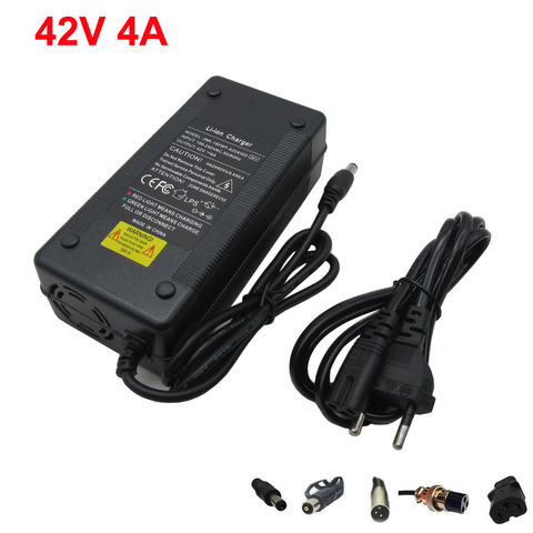 36V DC Li-ion e bike battery charger Output 42V 4A charger Used for 36V 10S 20AH Ebike scooter lithium battery charging with fan ► Photo 1/6