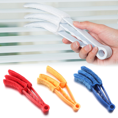 Microfiber Removable Washable Cleaning Brush Clip Household Duster Window Leaves Blinds Cleaner Brushes Tool ► Photo 1/6