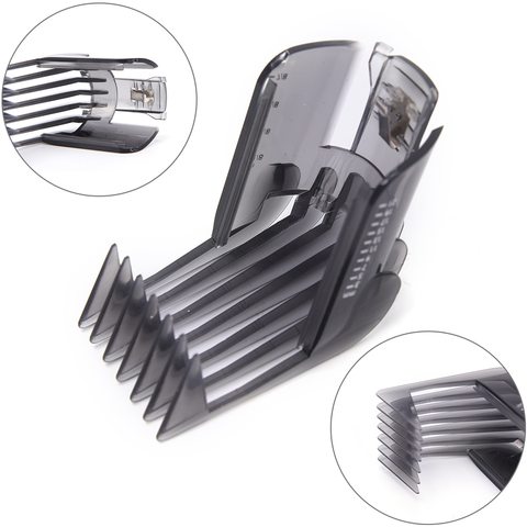 1PCS Black Hair Clippers Beard Trimmer Comb Attachment For Philips QC5130 QC5105 QC5115 QC5120 QC5125 QC5135 ► Photo 1/5