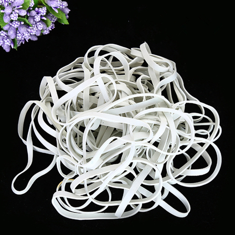 127mm Elastic Rubber Bands Home Office Stretchable Band Sturdy Rubber Elastics Bands White ► Photo 1/6
