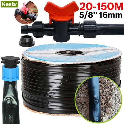 KESLA 20-150M 5/8'' 16mm 0.2mm Thick Irrigation Drip Tape 8mil 20cm Emitter Dripper Spacing Greenhouse Garden Connect Hard Hose ► Photo 1/6