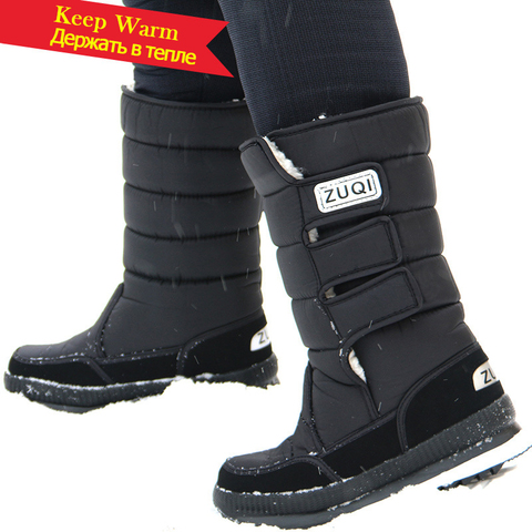 Men Boots Super Warm Snow Boots Chaussure Homme 2022 Casual Waterproof Lovers Winter Shoes Men Plus Size 47 Work Winter Footwear ► Photo 1/6