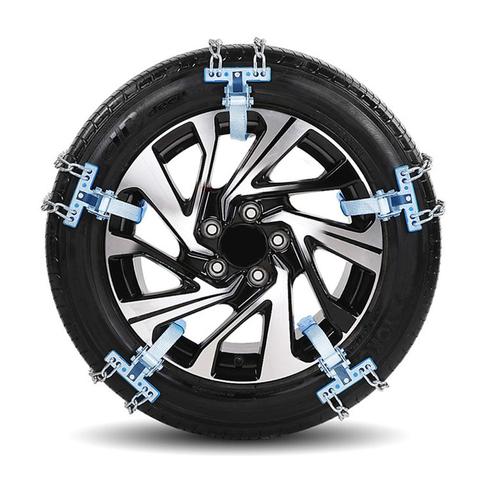 Universal Car Snow Chain Winter Tire Wheel Wear-resistant Steel Adjustable Anti-skid Safety Double Snap Skid Wheel Chains ► Photo 1/6