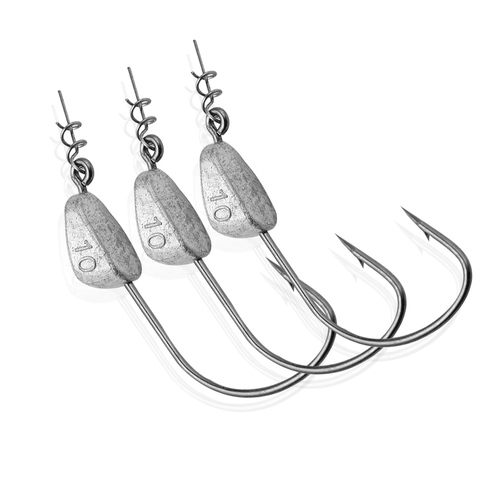 10pcs Exposed Jig Head Hook with Centering Pin CranK Hook 3.5g 5g 7g 10g 15g 21g  Barbed Jig Head Fishhook For Soft Worm Lure ► Photo 1/6