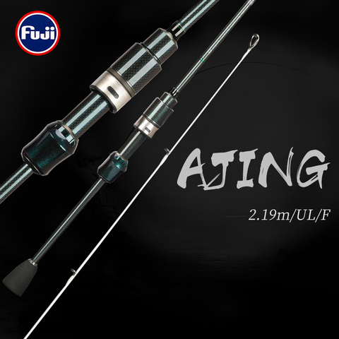 TSURINOYA DEXTERITY Ultralight AJING Fishing Rod 2.19m UL Power FUJI Accessories Small Bait Casting Spinning Trout Rockfish Rod ► Photo 1/6