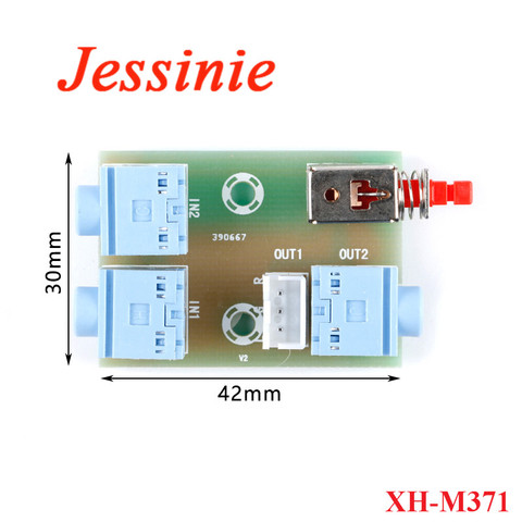 XH-M371 Audio Switching Module 2 Way Channel 3.5 Audio Socket Switch Board 2 into 1 out Switcher Electronic DIY PCB Board ► Photo 1/5