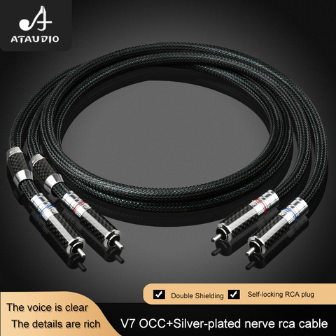 ATAUDIO Hifi RCA Cable High Quality OCC Copper 2RCA Male to Male RCA Audio Cable ► Photo 1/5