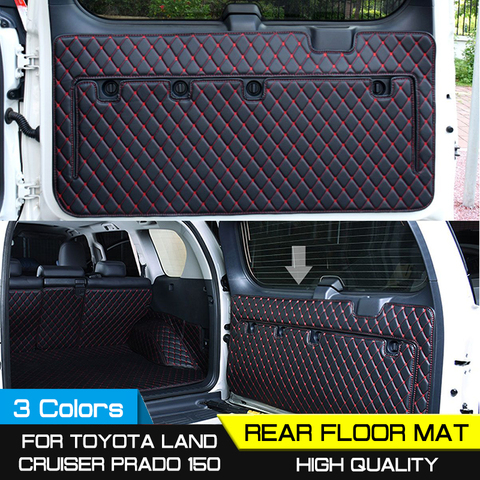 For Toyota Land Cruiser Prado 150 2010-2022 Cargo Rear Trunk Tailgate Tail Gate Door Mat Cover Floor Carpet Mud Pad Kick Tray ► Photo 1/6