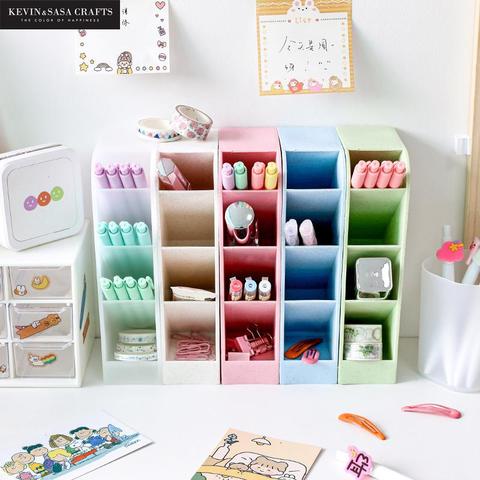Desktop Organizer Storage Stationery Box Gift Office School Tools Pencil Bag Back To School Presented By Kevin&sasa Crafts ► Photo 1/5